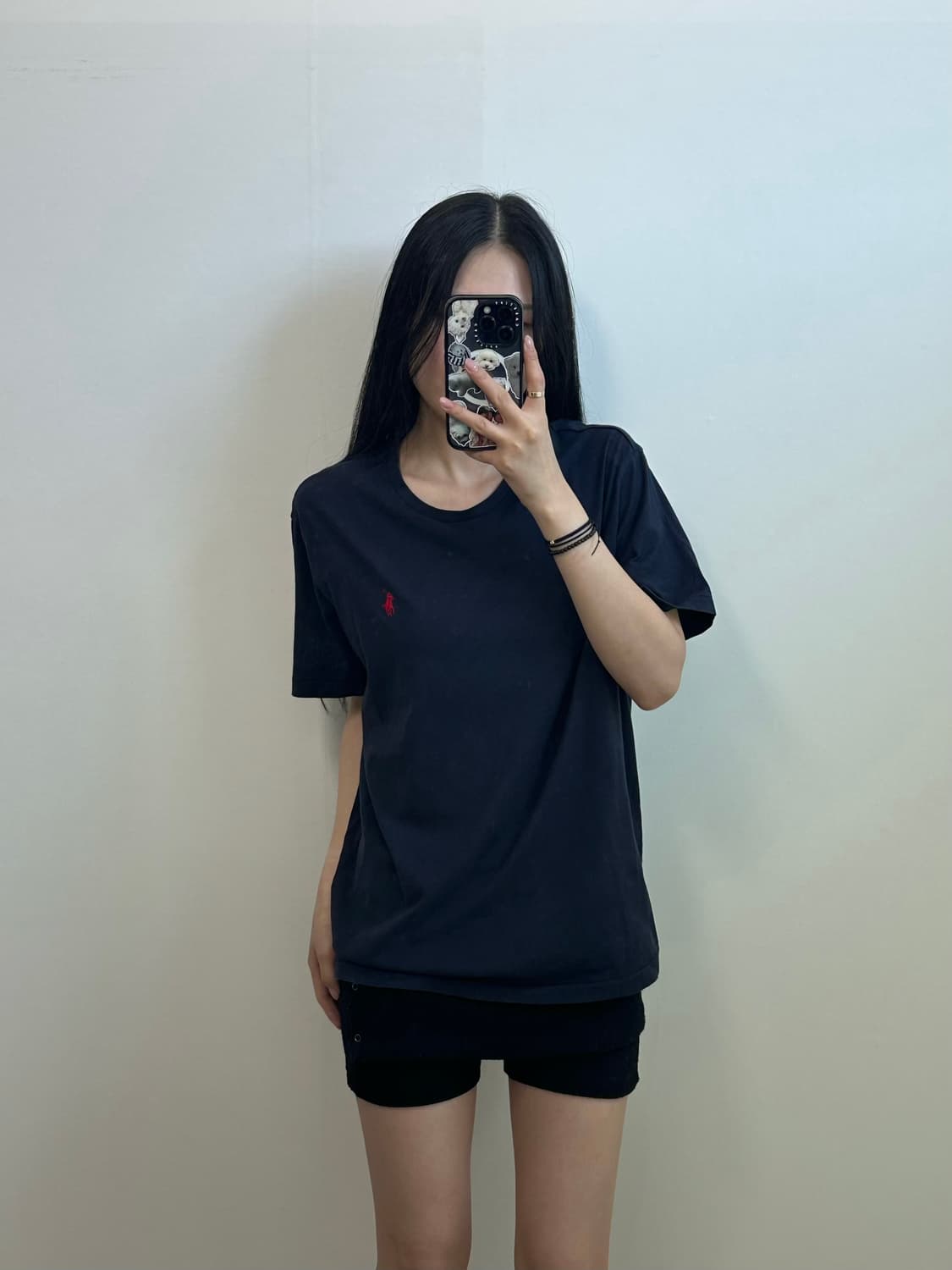 폴로 랄프로렌 자수로고 네이비 반팔 티셔츠 상품이미지1