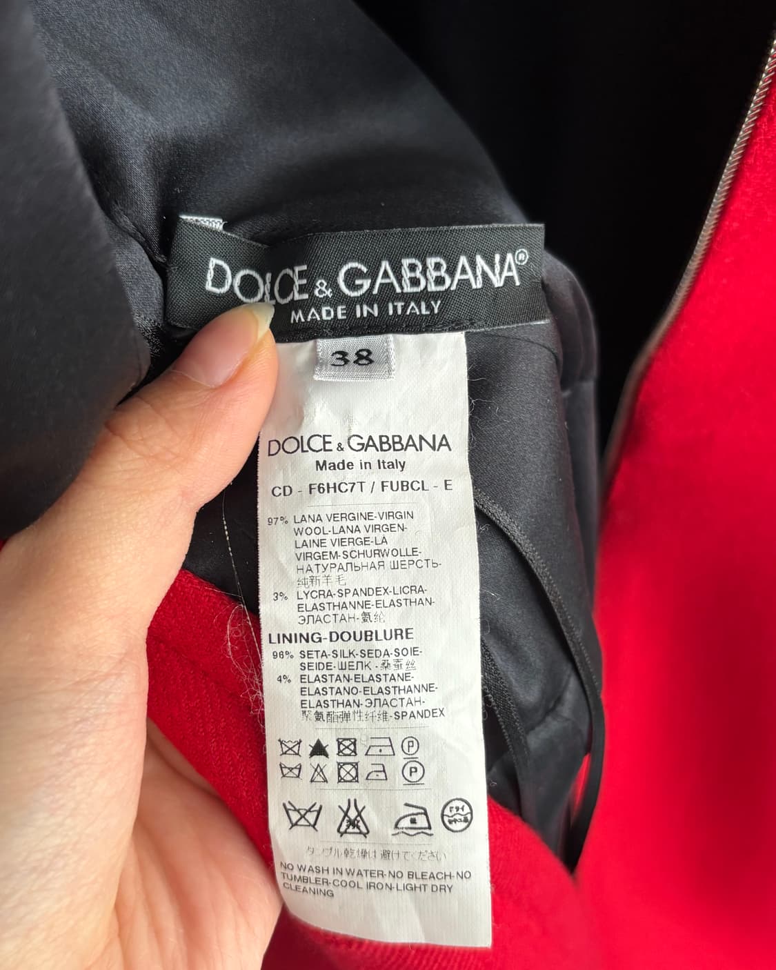 DOLCE & GABBANA 돌체앤가바나 레드 슬리브리스 드레스 상품이미지10