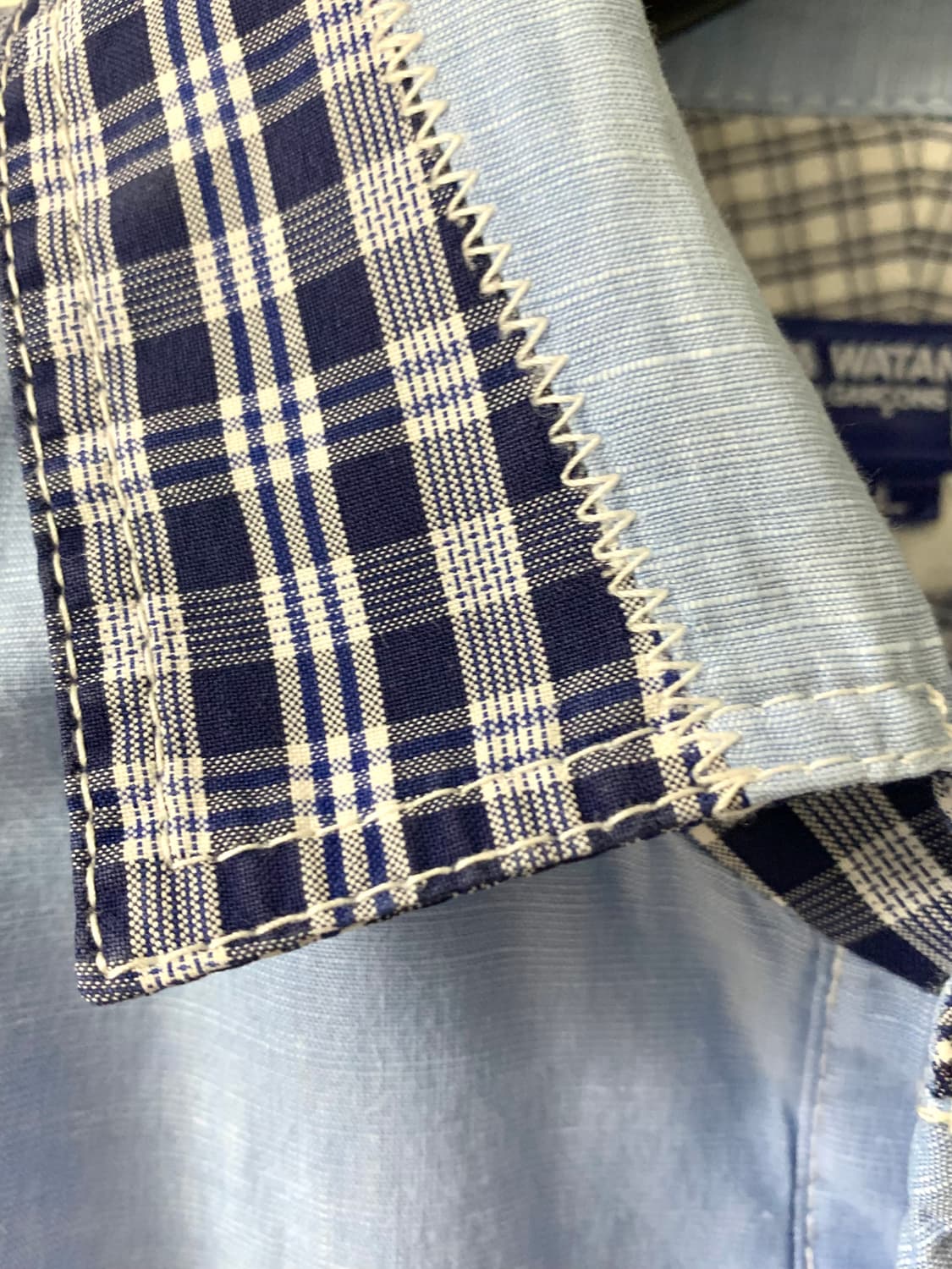 준야와타나베 맨 패츠워크 셔츠 상품이미지7