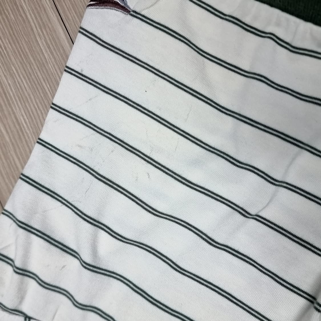 80s 한국제 나이키 스트라이프 반팔 폴로티 U 로고(100) 상품이미지7