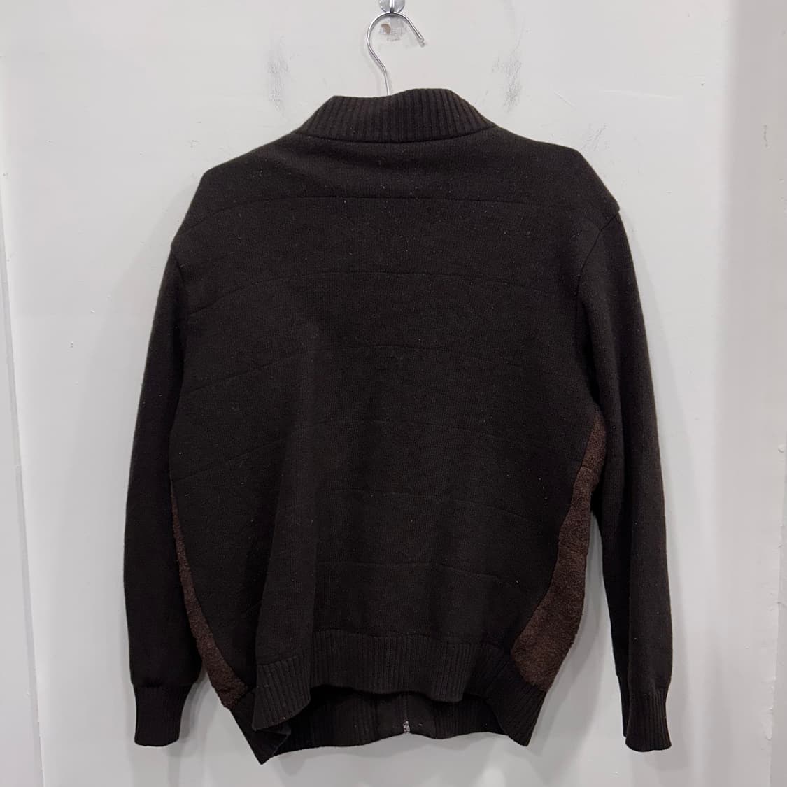 핑 컬랙션 골프웨어 배색 패턴 니트집업 상품이미지5