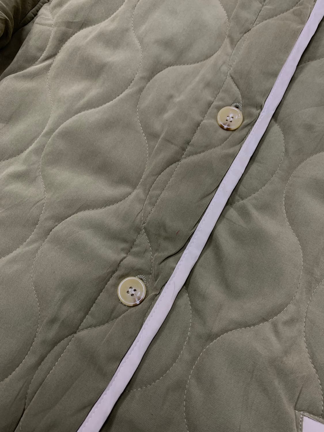 빈티지 카키 퀄팅 자켓 #19 상품이미지4