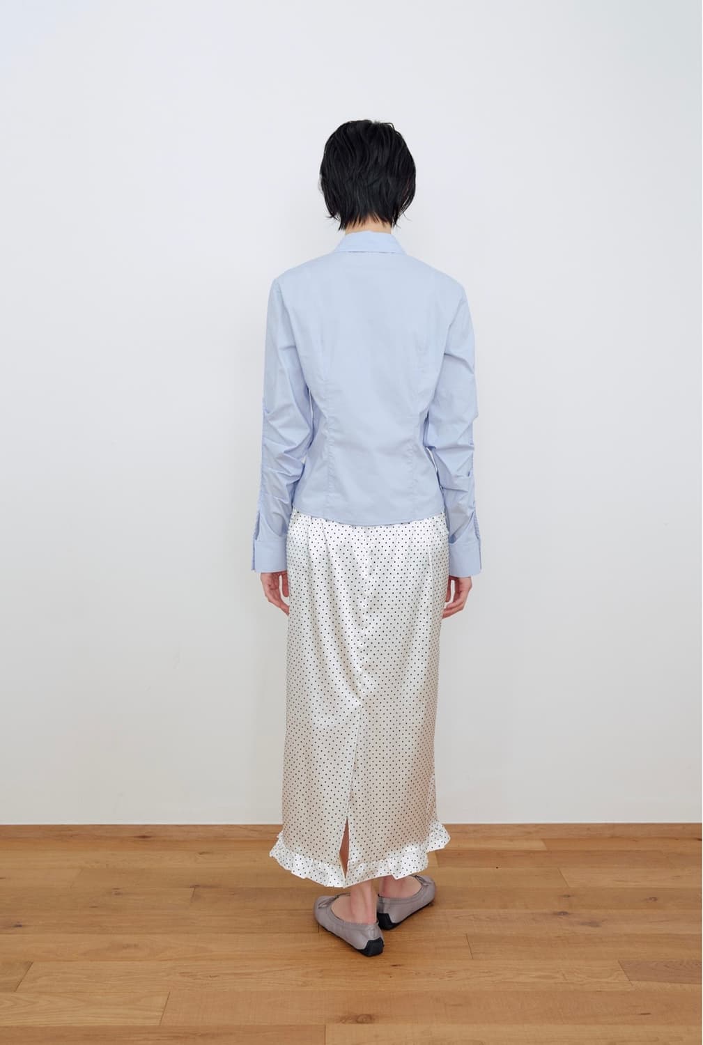 마조네 FRILL LAYERED LONG SKIRT_WHITE 상품이미지3