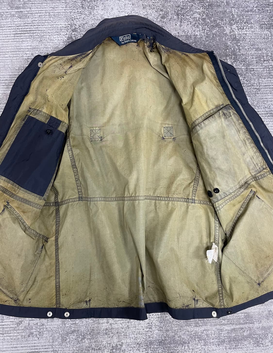 90s Polo RL 홀겹 야상 LAMPO지퍼 상품이미지8