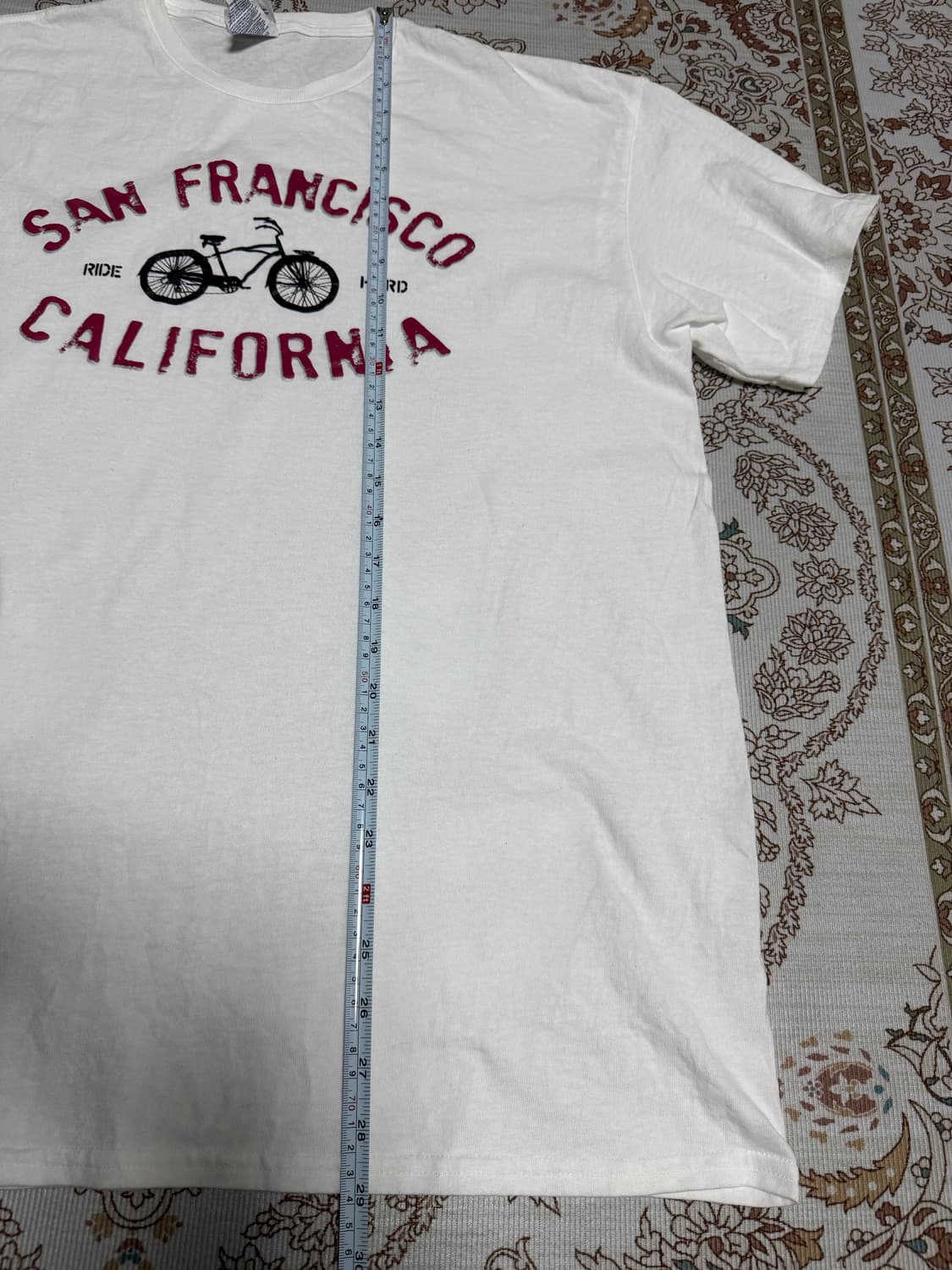 USA 샌프란시스코 캘리포니아 프로웨이트 프린트반팔티 L 상품이미지7