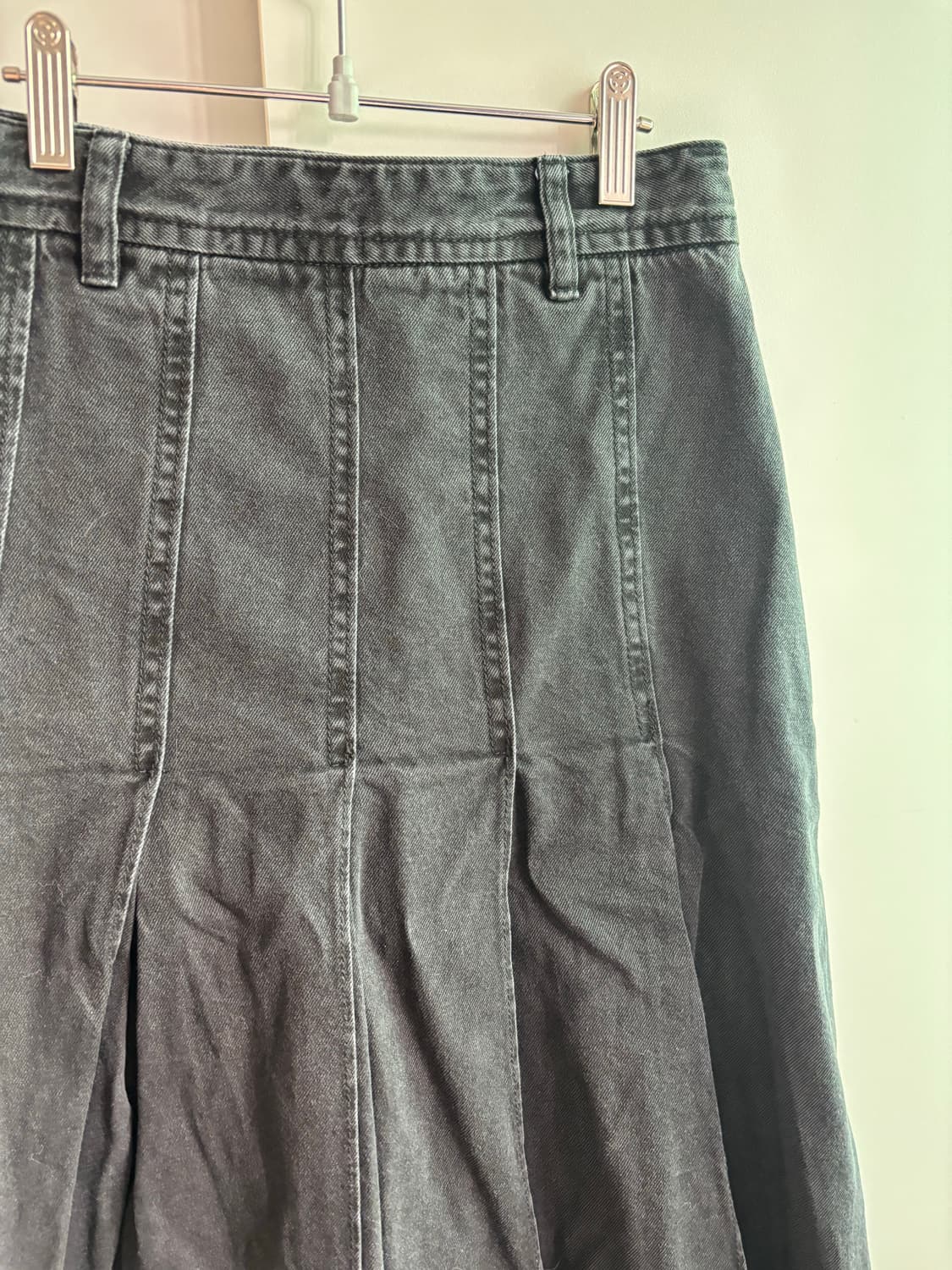 에잇세컨즈 데님 플리츠 스커트 M사이즈 상품이미지4