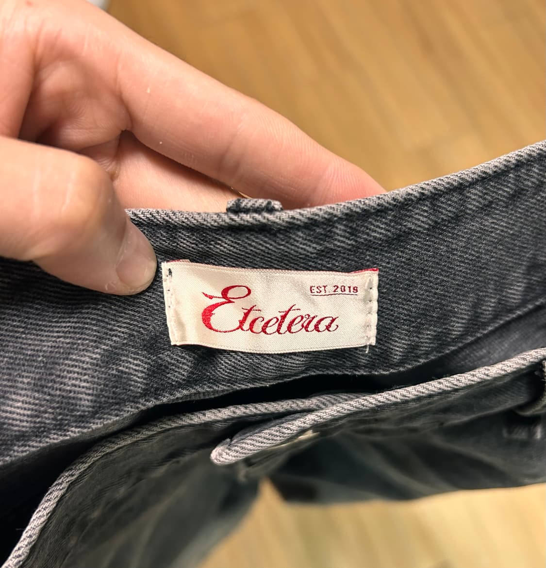 L) etce 워시드 배기진 블랙 상품이미지5