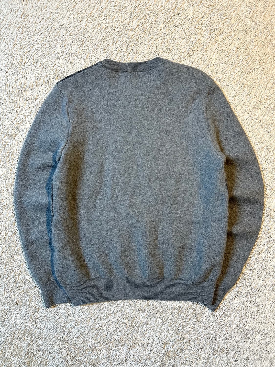 라코스테 LACOSTE 동일드방레 신형 체크패턴 울 니트 상품이미지3