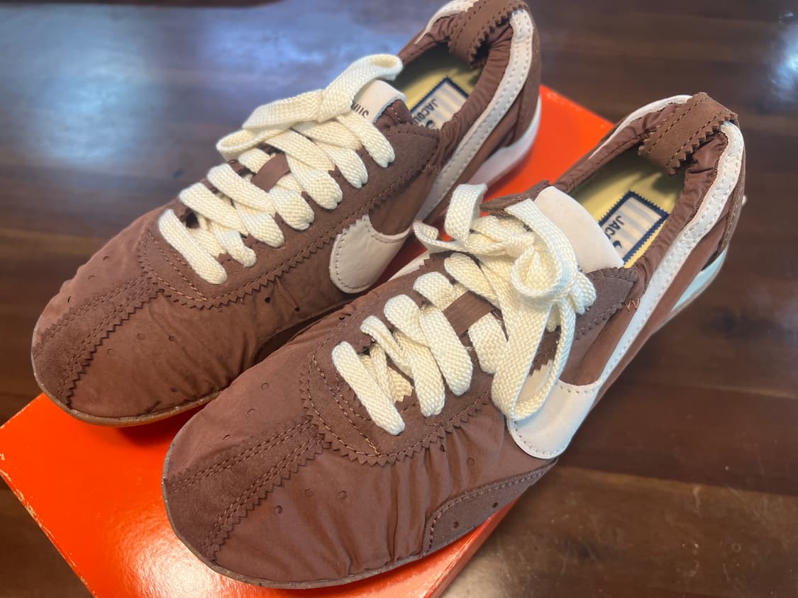 [W235]자크뮈스 나이키 문 슈 SP 파우나 브라운 캐시미어 상품이미지1