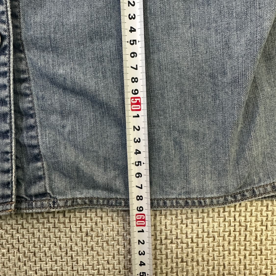 95-165 헤지스 루즈핏 반팔 데님 셔츠 0416D 상품이미지6