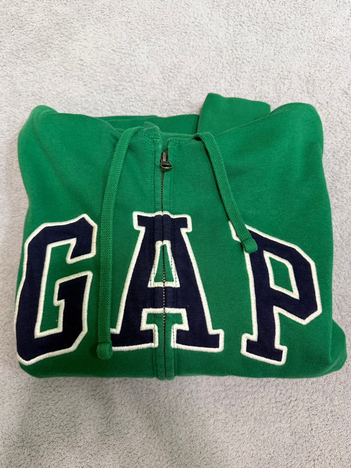GAP 그린 기모 후드집업 상품이미지1