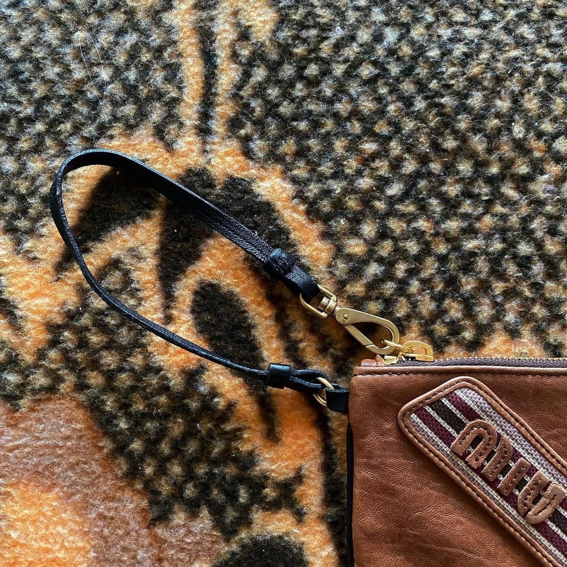 미우미우 이태리 빈티지 가죽 파우치 클러치백 가방 상품이미지4