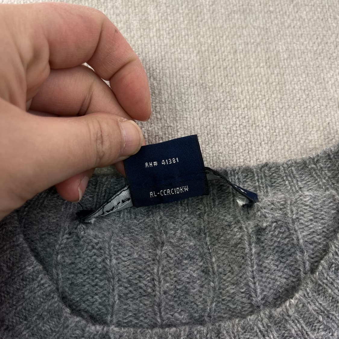 W 95 폴로랄프로렌 스포츠 램스울 꽈배기 니트 상품이미지4