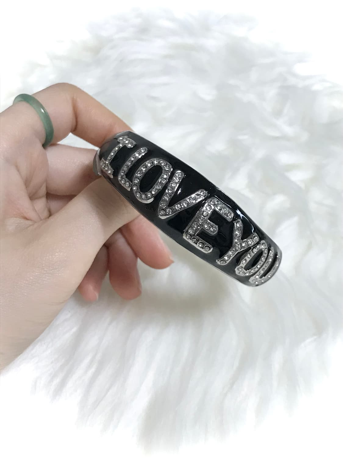 빈티지 y2k 아이러브유 뱅글 팔찌 상품이미지2