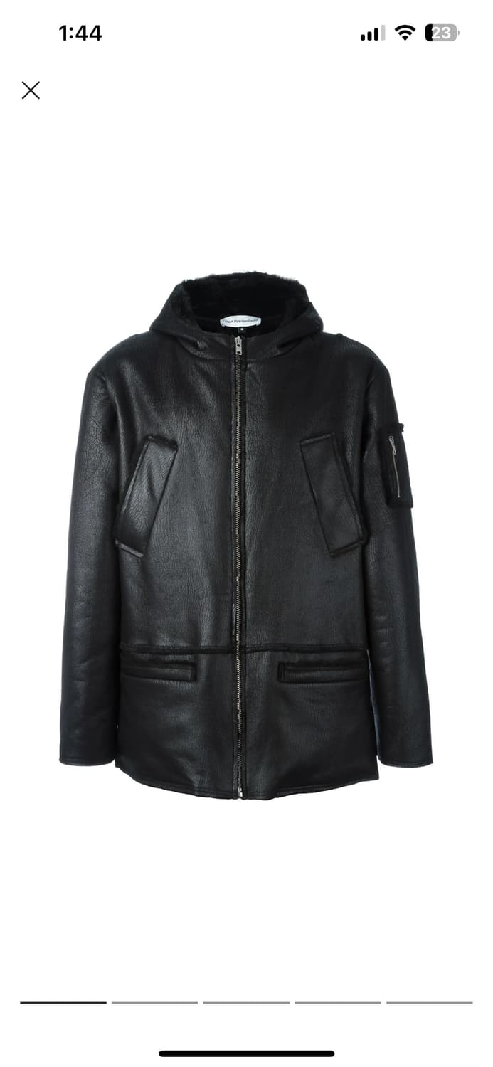 고샤 루브친스키 인조 레더 퍼 후드 자켓 상품이미지1