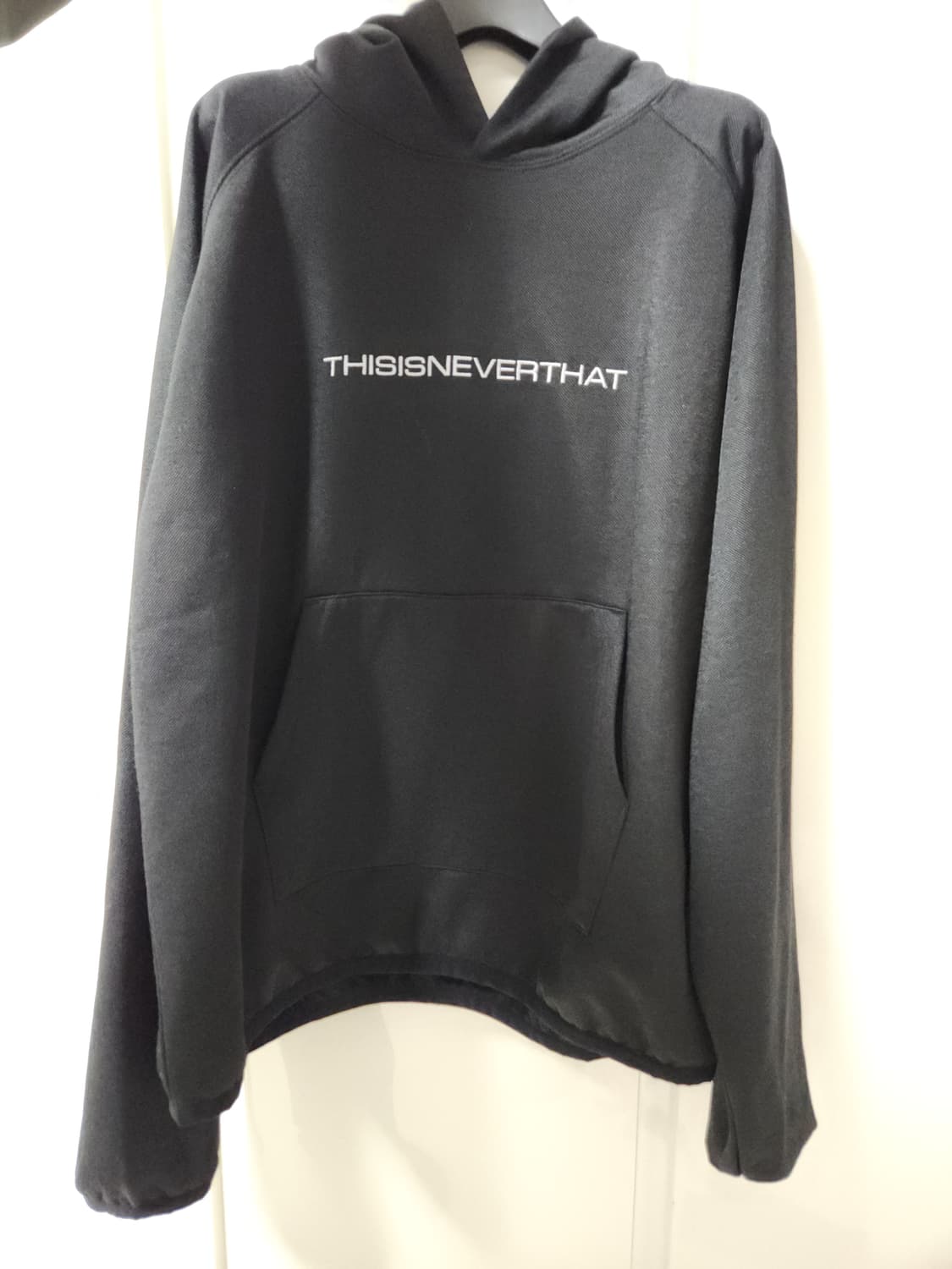 디스이즈네버댓 래글런 후디 블랙 M 상품이미지3