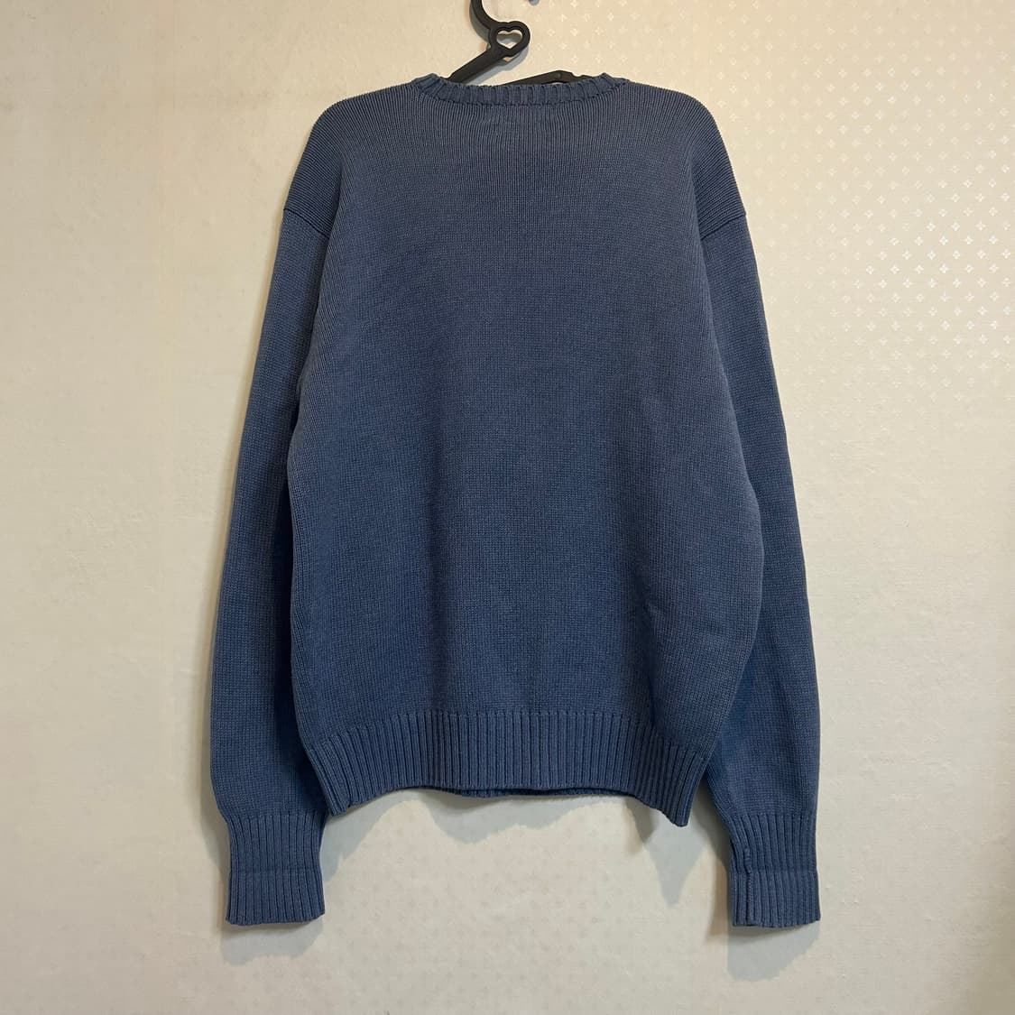 폴로 랄프로렌 오버핏 라운드넥 코튼 니트 네이비 블루 95 M 상품이미지6
