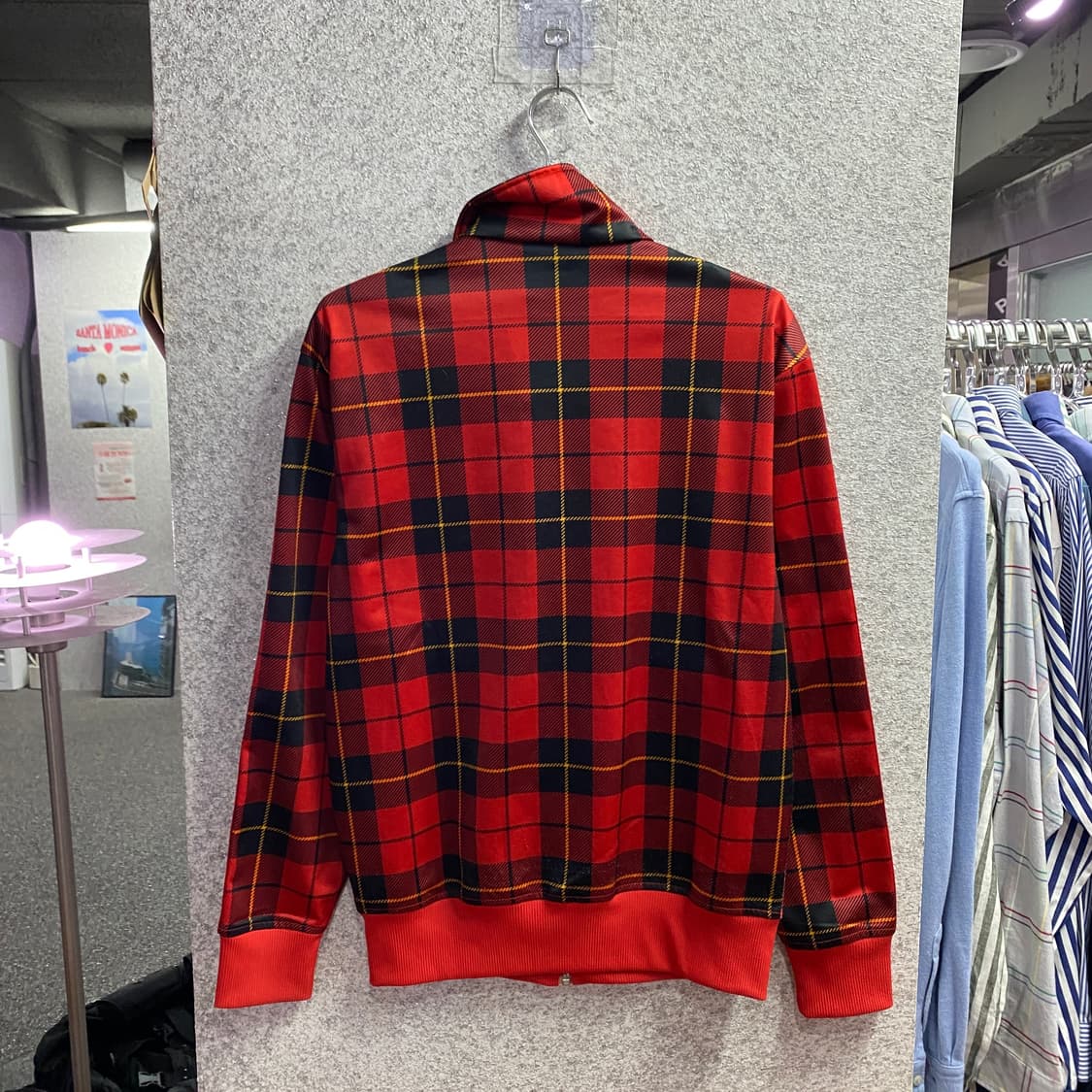 아디다스 파이어버드 타탄 체크 트랙탑 져지  B4383 상품이미지5