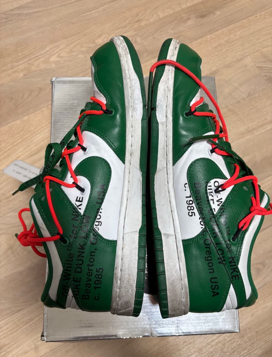 오프화이트 나이키 덩크 그린 290 상품이미지2