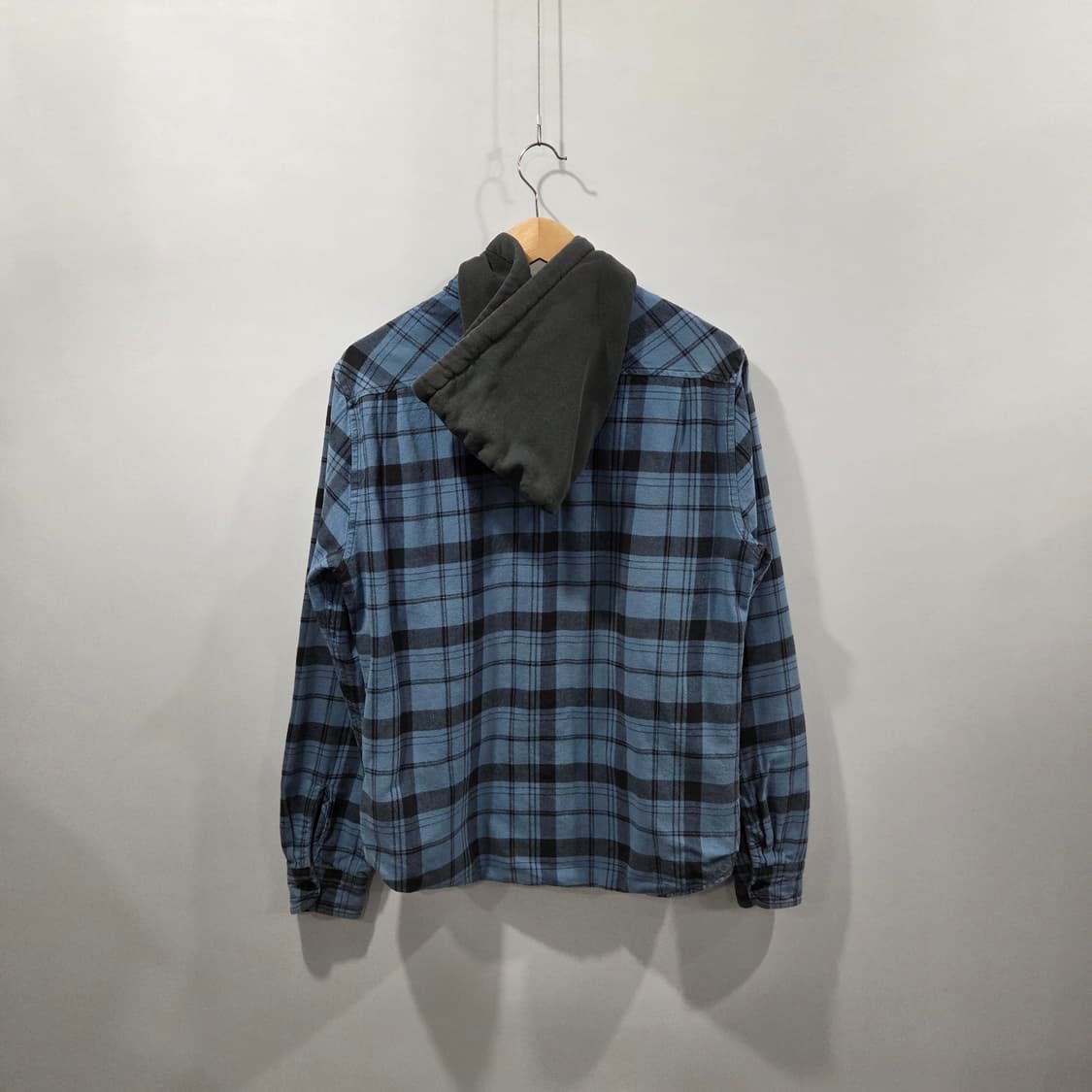 데님앤서플라이 후디드 플란넬 체크셔츠 S 상품이미지4