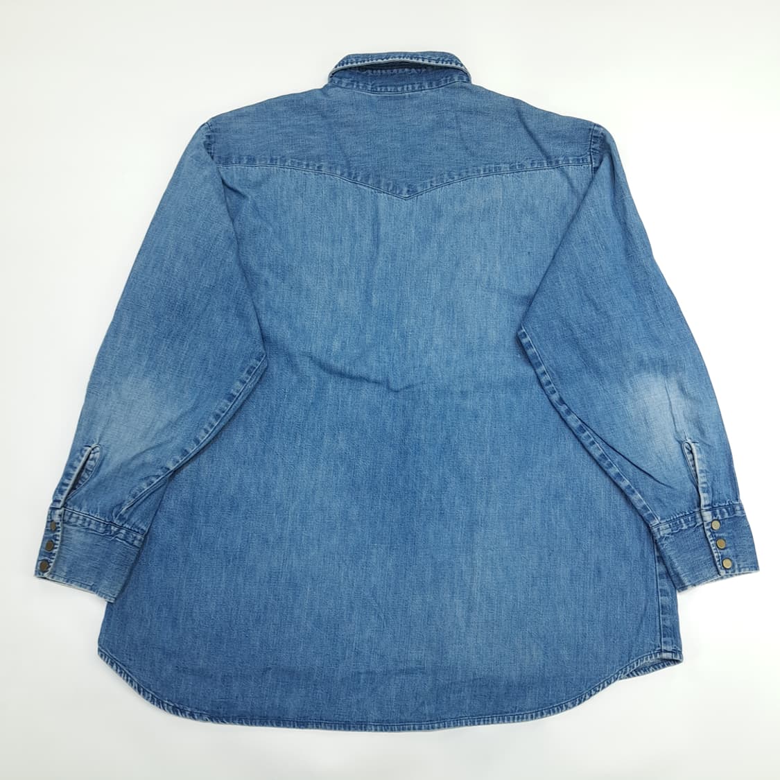 Co829 XL LEE 리 90s 연청 웨스턴 데님 긴팔 셔츠 상품이미지6