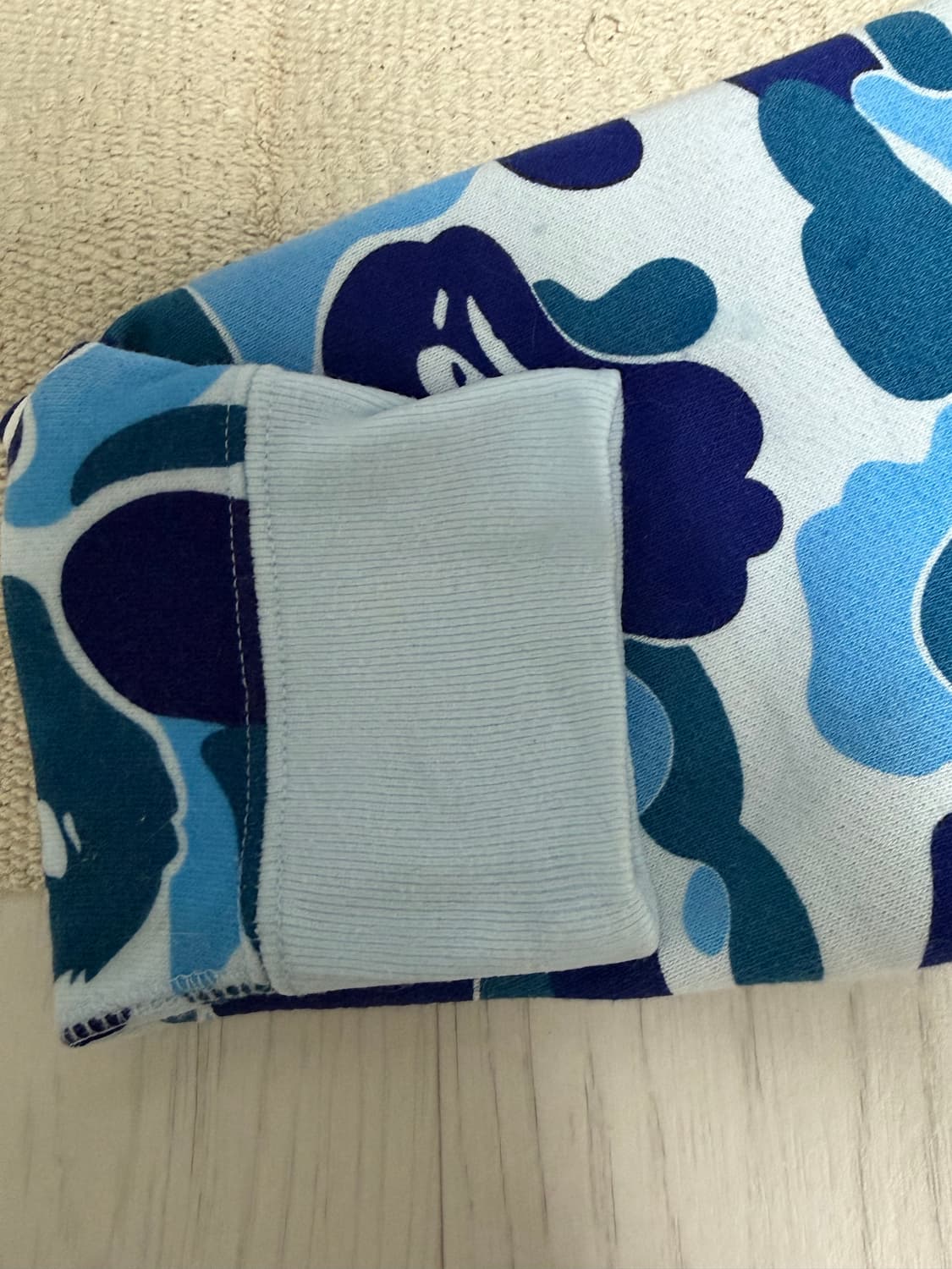 베이프 ABC 크리스탈 청계 크롭 집업 s사이즈 상품이미지3