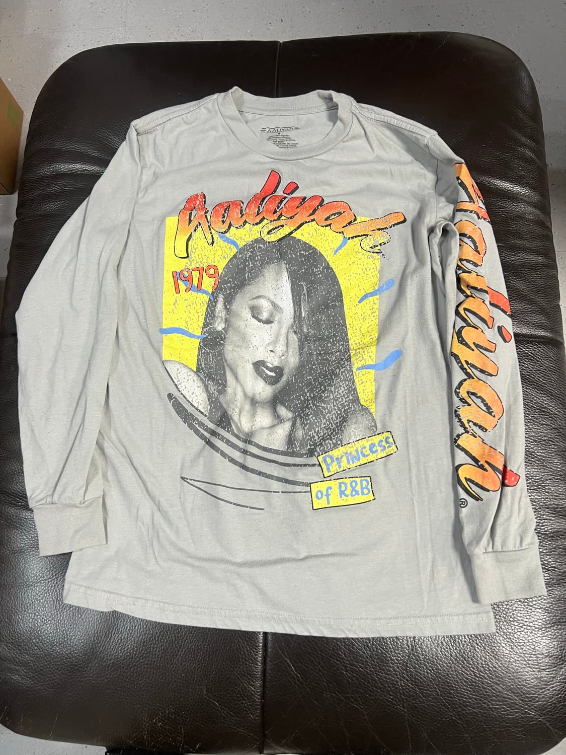 Usa Aaliyah 프린세스 R&B 긴팔 티셔츠 상품이미지1