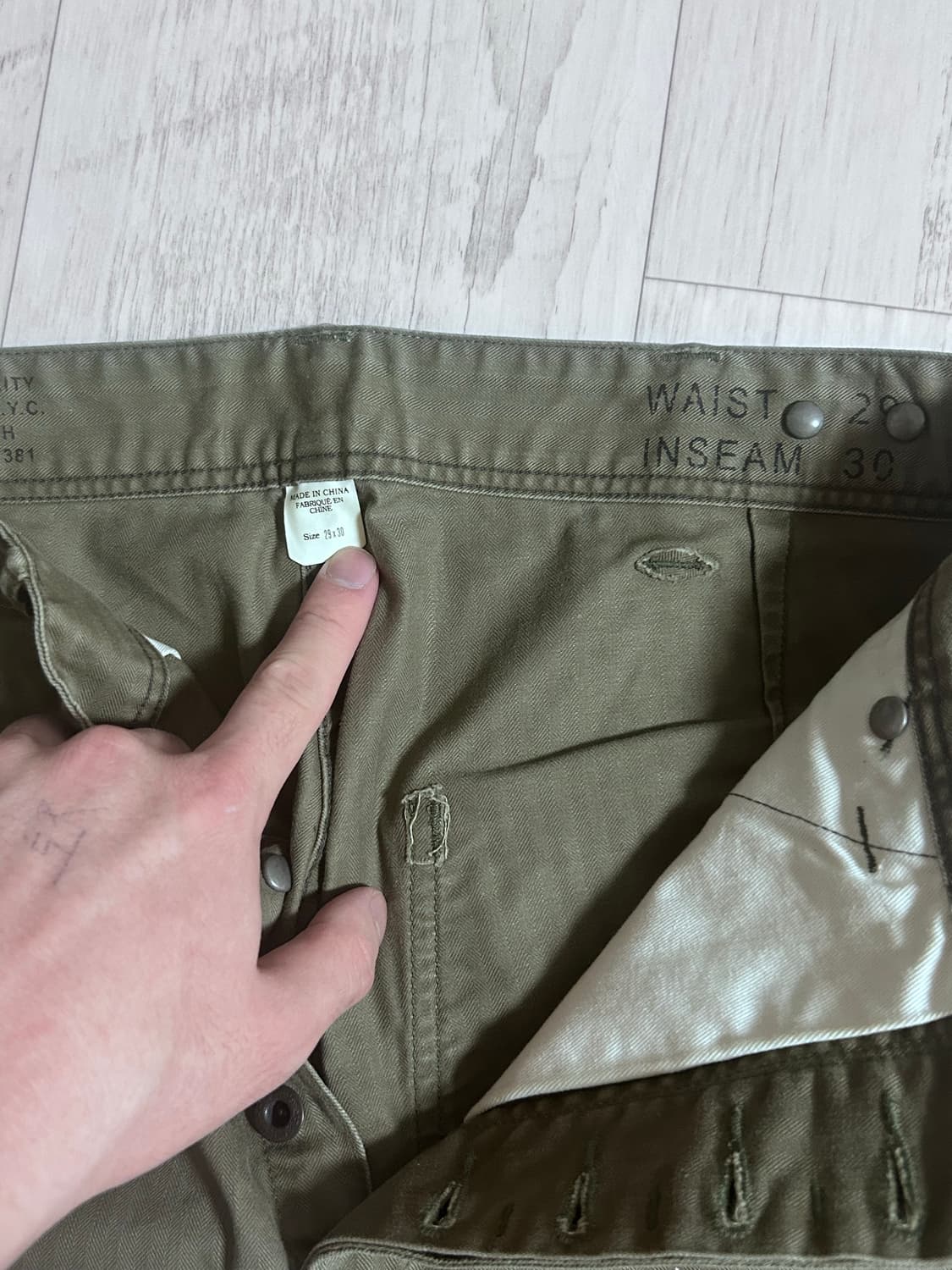 RRL 페인터 카펜터 해린본 팬츠 29x30 상품이미지3