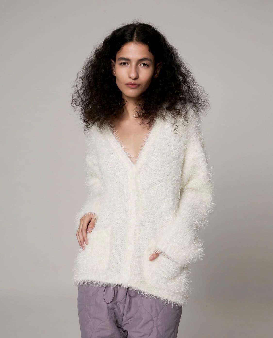 포르타 헤어리 가디건 상품이미지1