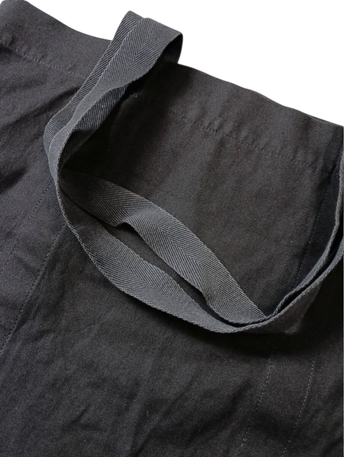 요지 야마모토 레터링 캔버스 토트백 블랙 상품이미지5