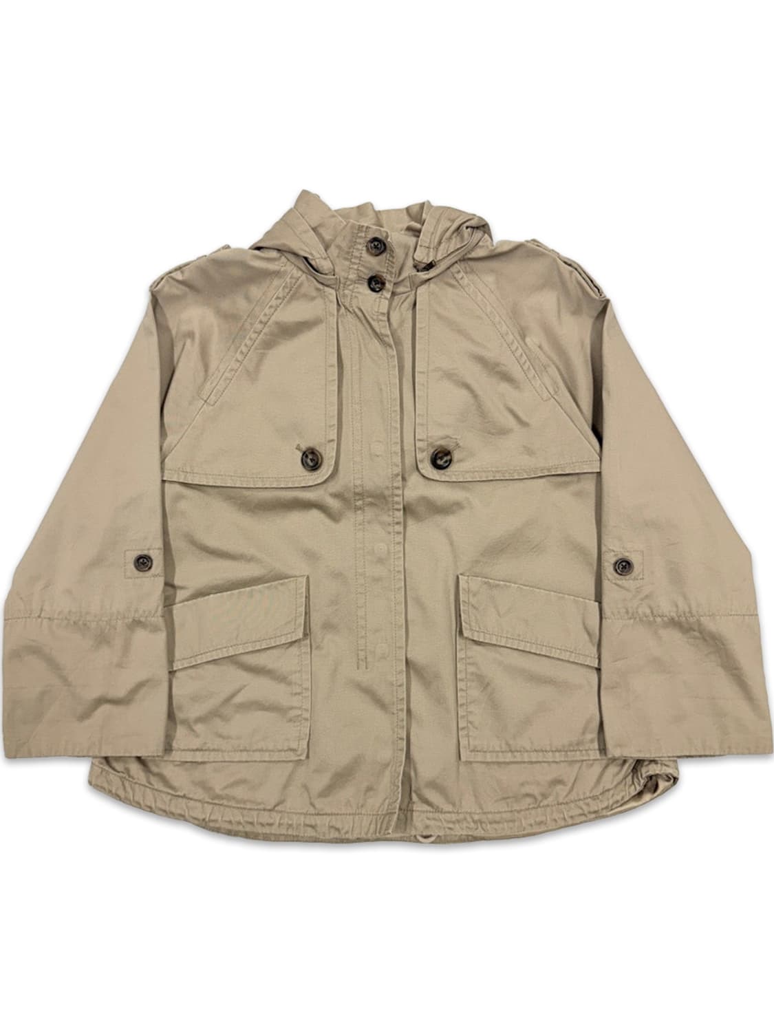 빈티지 BEAMS HEART 베이지 후드 집업 자켓 상품이미지1