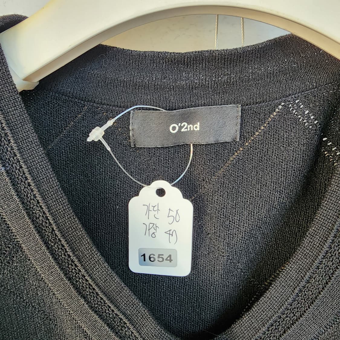 오즈세컨 블랙 반팔 가디건 상품이미지8