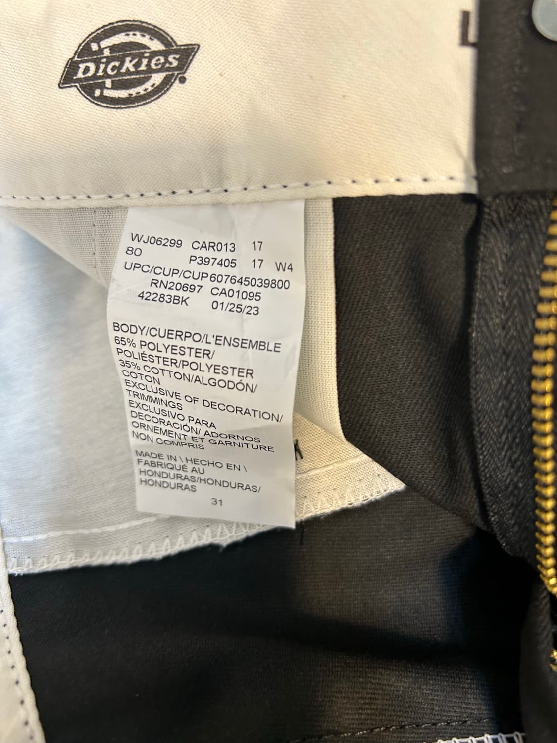 [새상품]42283 디키즈 루즈핏 13인치 워크 반바지 블랙(31) 상품이미지5