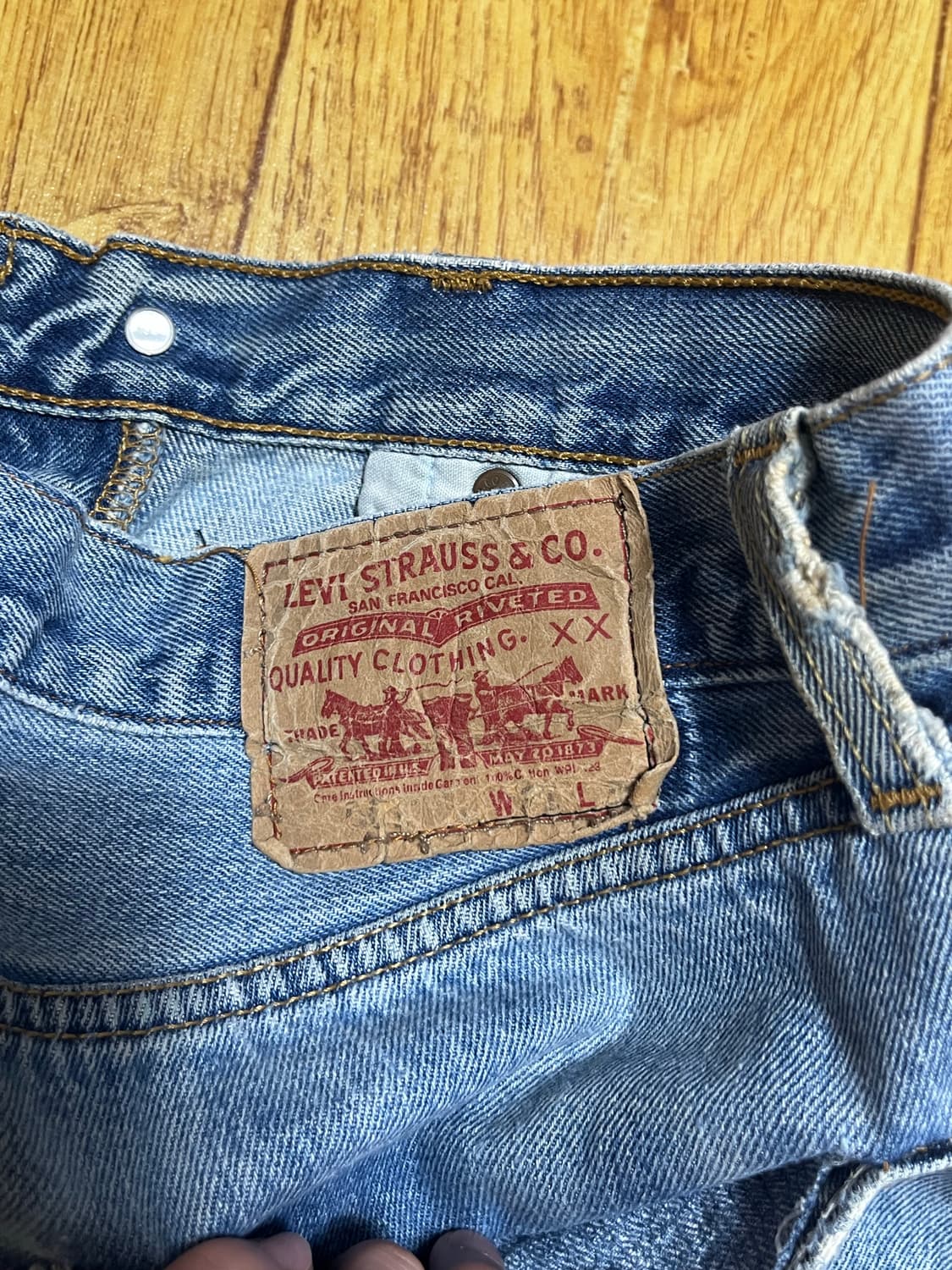 빈티지 리바이스 501 연청 30 상품이미지9