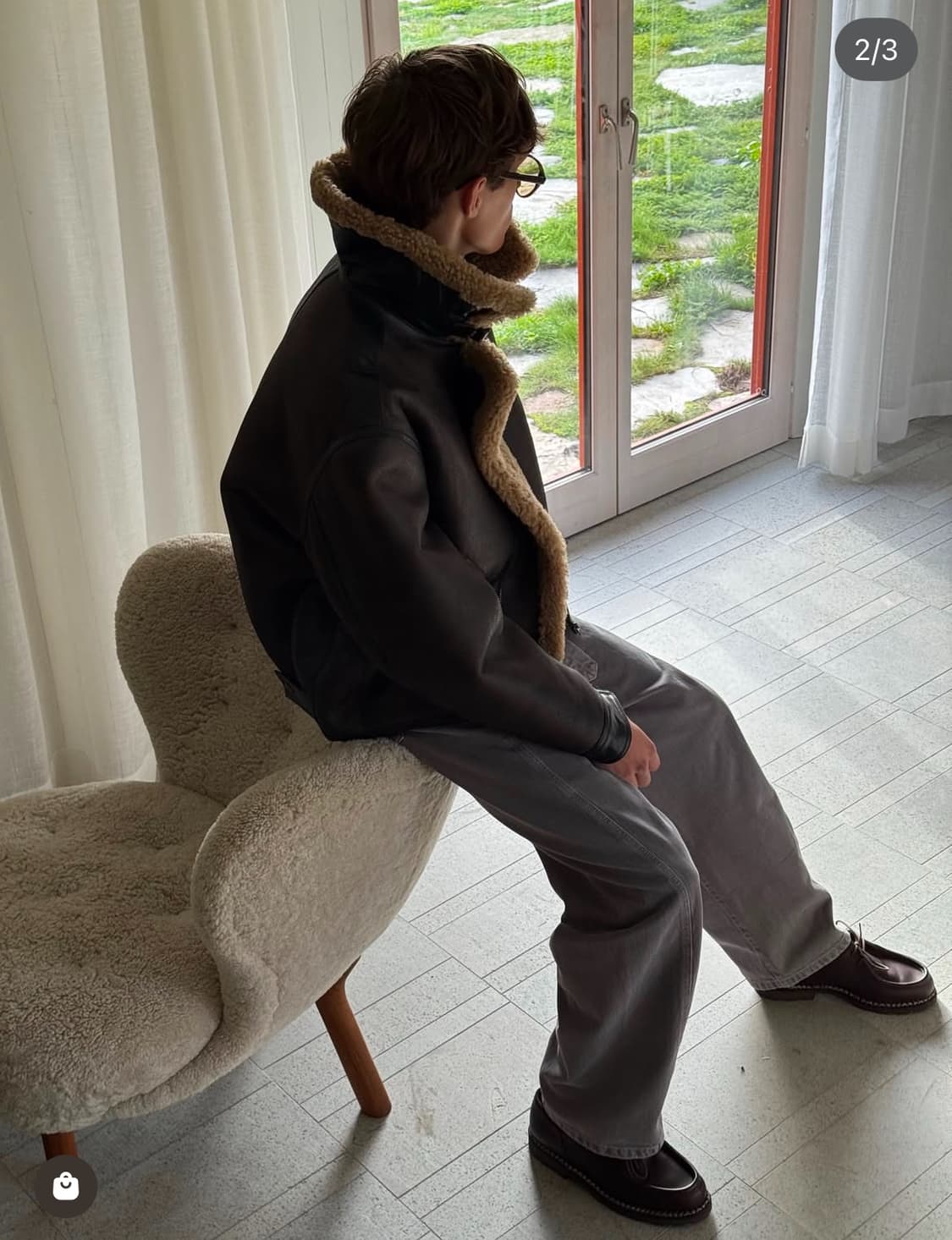 르메르/25fw시어링 무스탕/M 상품이미지3