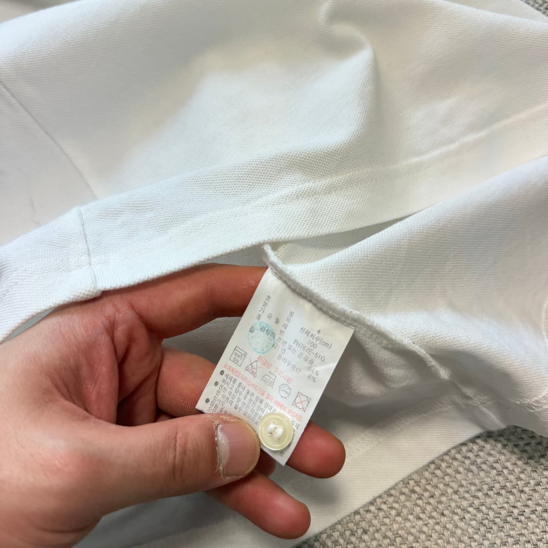 라코스테 차이나넥 반팔 카라티 상품이미지3