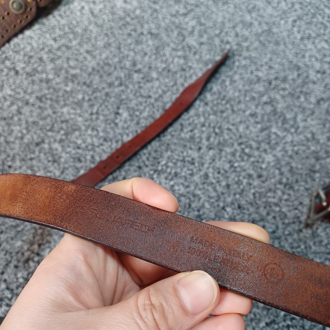 디스퀘어드2 100% 레더 가죽 벨트 상품이미지8