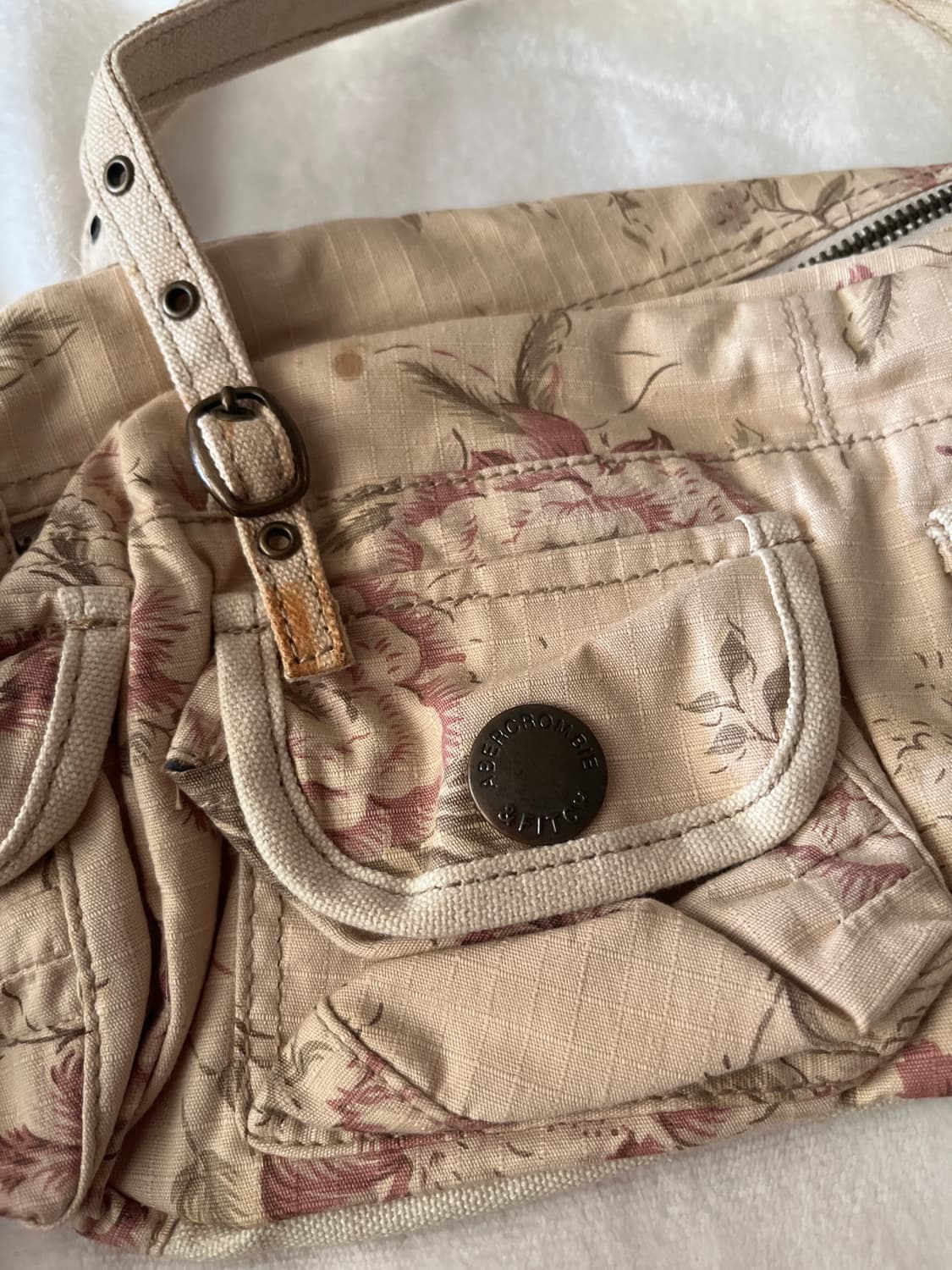 아베크롬비 플로럴 밀리터리백… 짱귀여움 상품이미지2