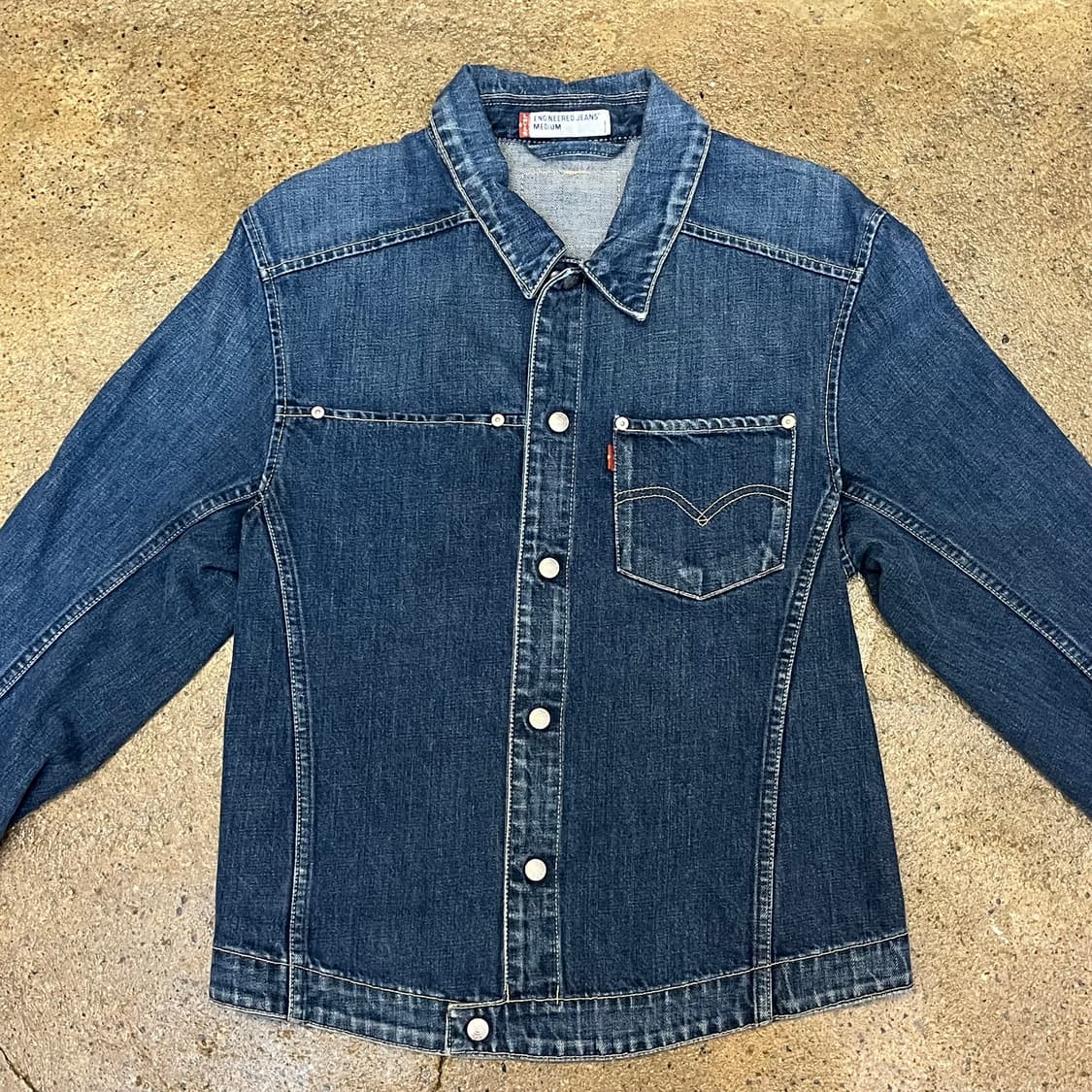 레어 90s USA 리바이스 엔지니어드 청자켓 데님자켓 상품이미지1
