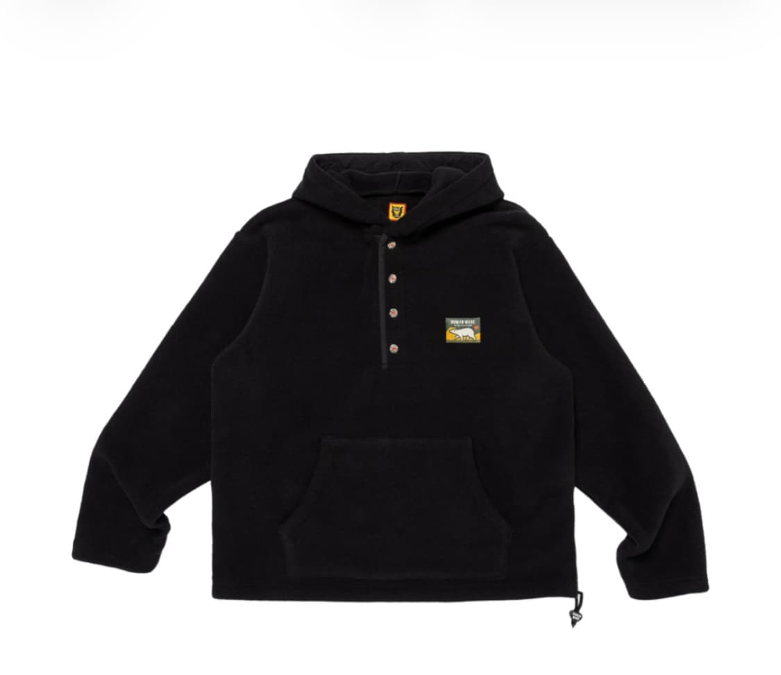 [XXL] 휴먼메이드 플리스 후드 블랙 상품이미지2