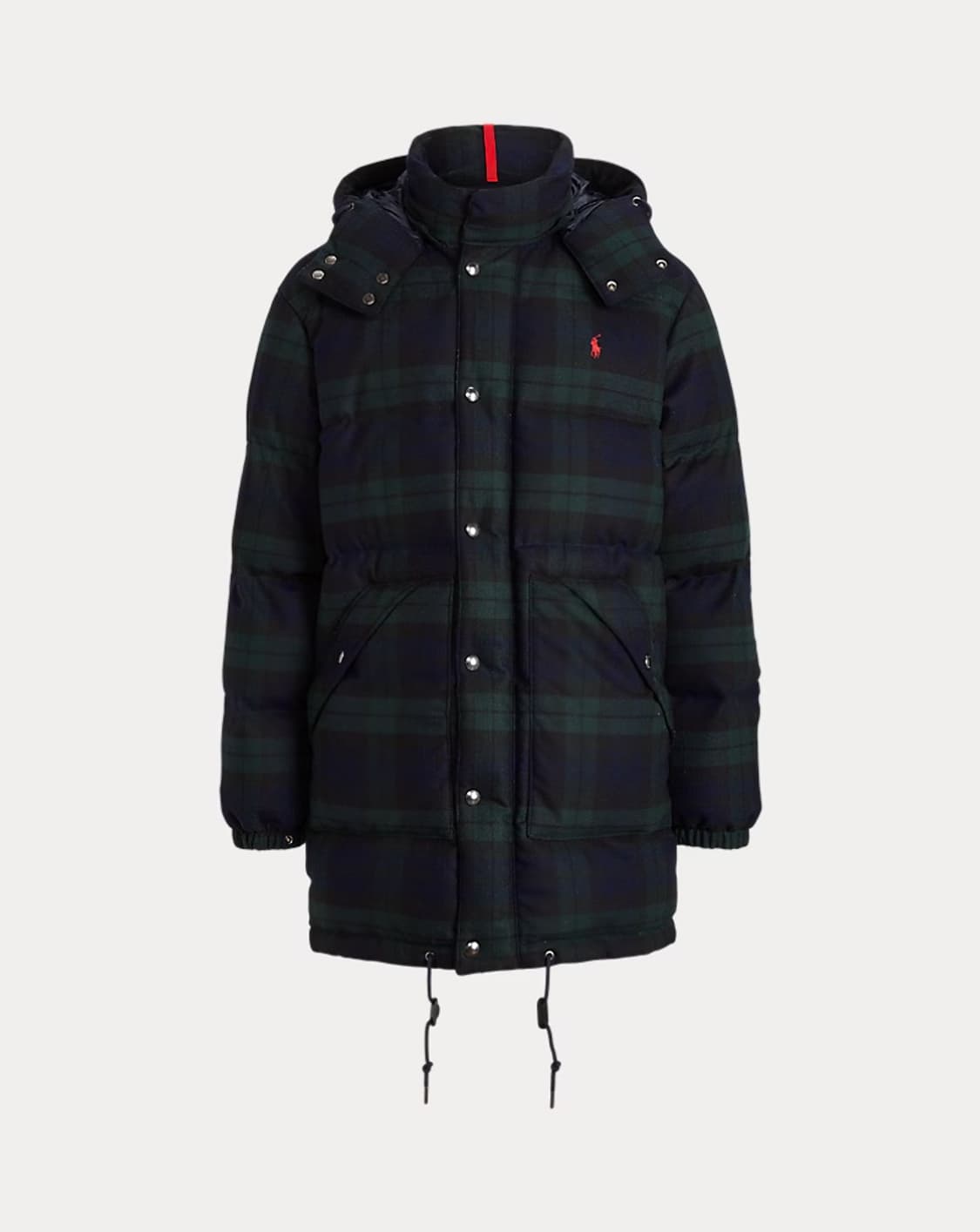 폴로 타탄체크 울 패딩 코트 상품이미지1
