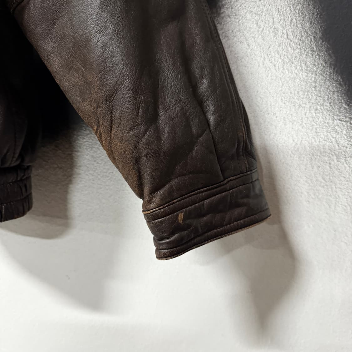 VTG 빈티지 100% 쉽스킨 퍼 카라 탈부착 퀼팅 양가죽 자켓 상품이미지8