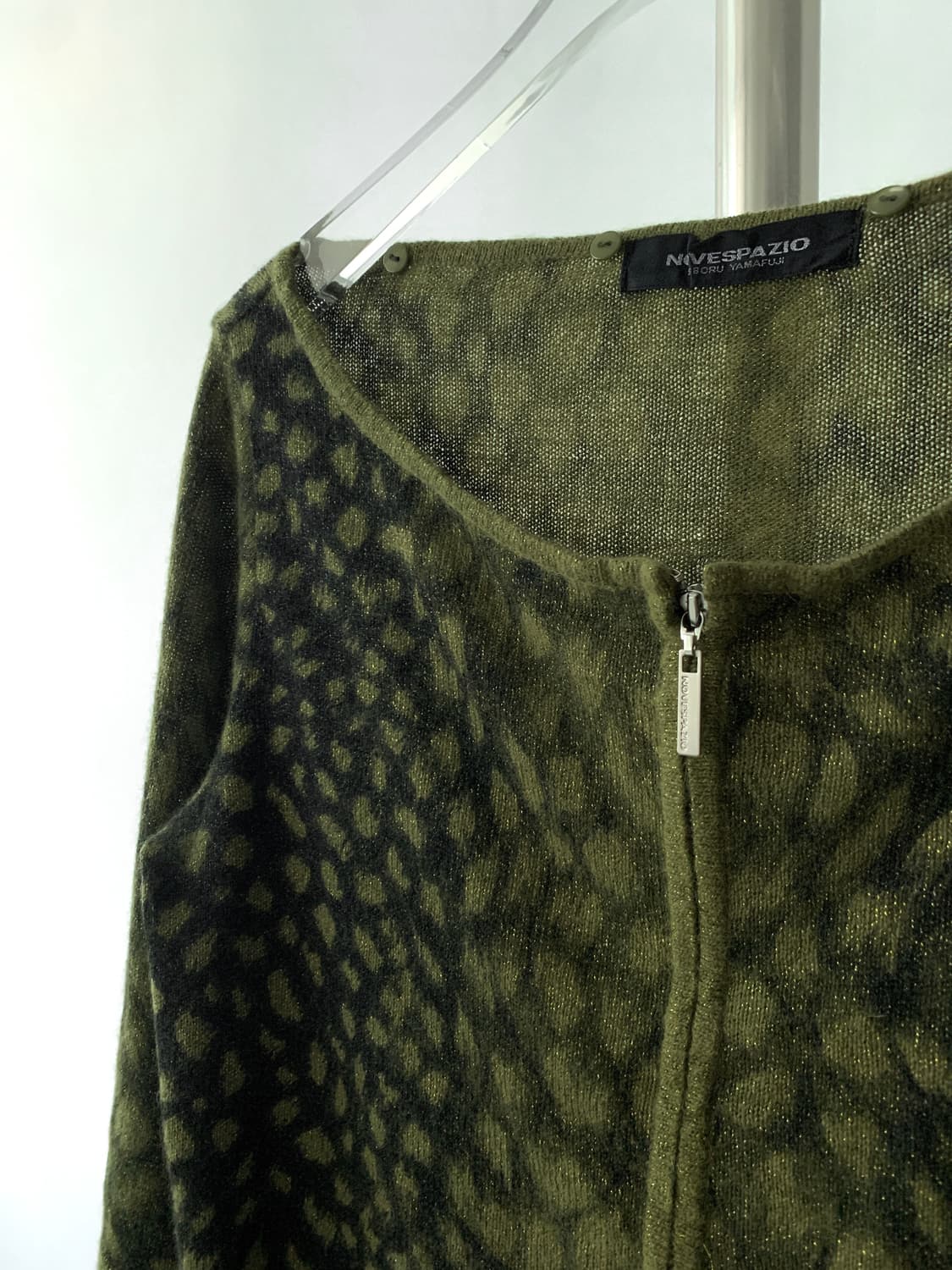 Fur Trimming Leopard Zip-up Cardigan 상품이미지6