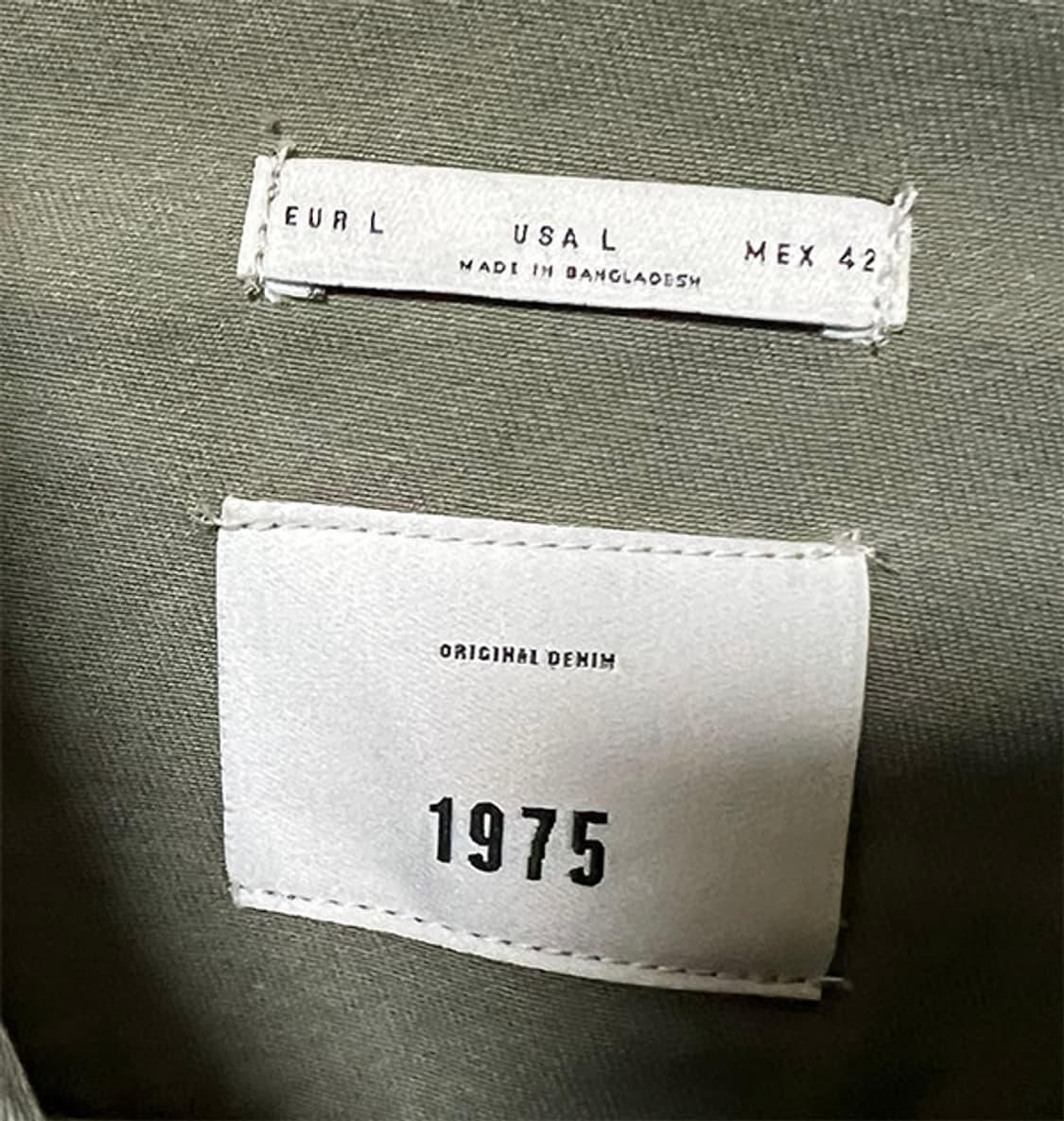 ZARA 자라 남자 코튼 아노락 셔츠식 춘추 카키 캐주얼 L 100 상품이미지3