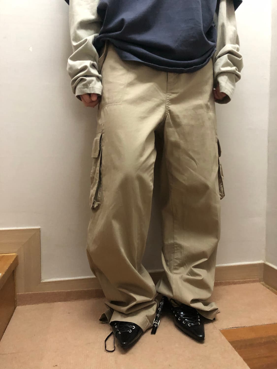 빈티지 베이지 카고 팬츠 상품이미지7