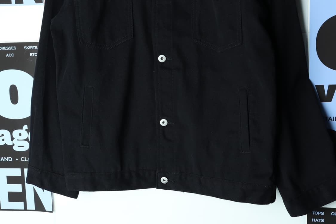 (M-XL) 파르티멘토 집업 바람막이 점퍼자켓 트러커 블랙-H30731 상품이미지4