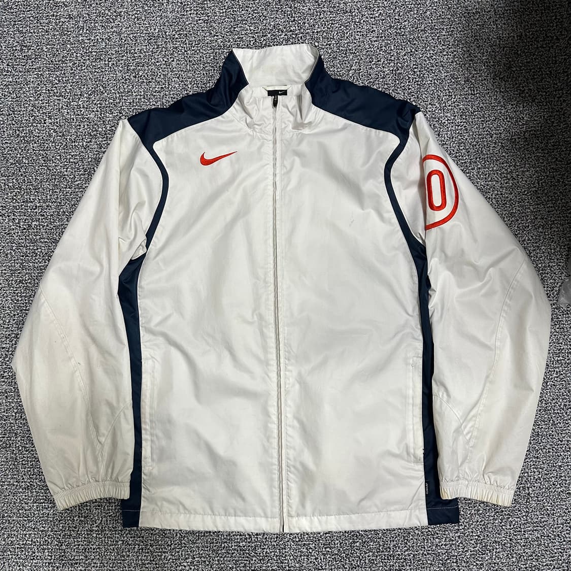 (L) 나이키 화이트/네이비 total 90 바람막이 점퍼 상품이미지1