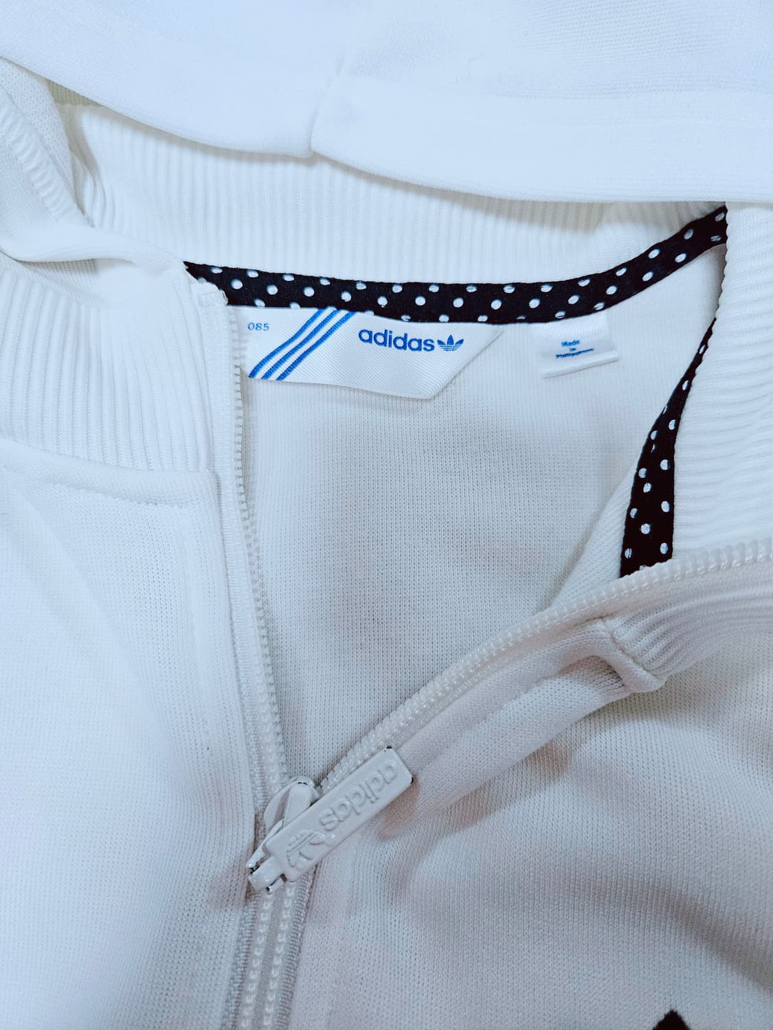 ☆빈티지아디다스☆​[초희귀/Y2K] 07년판 도트 라인 후드 집업&팬츠 상품이미지4