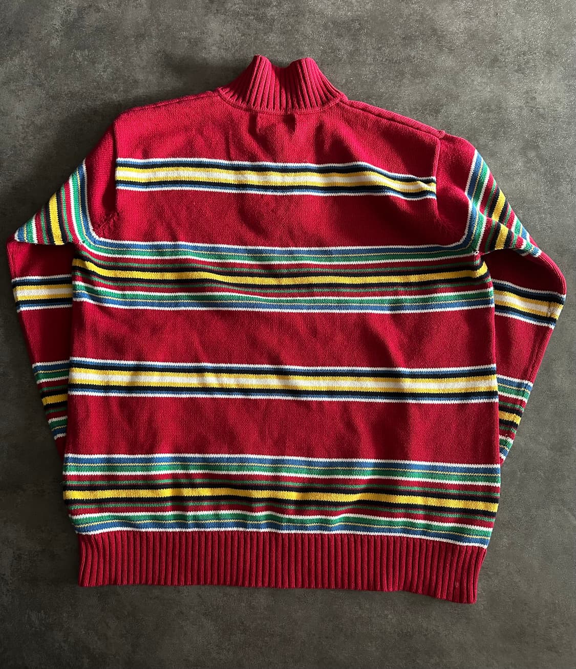 LAUREN 랄프로렌 하프집 스트라이프 니트 M 상품이미지5