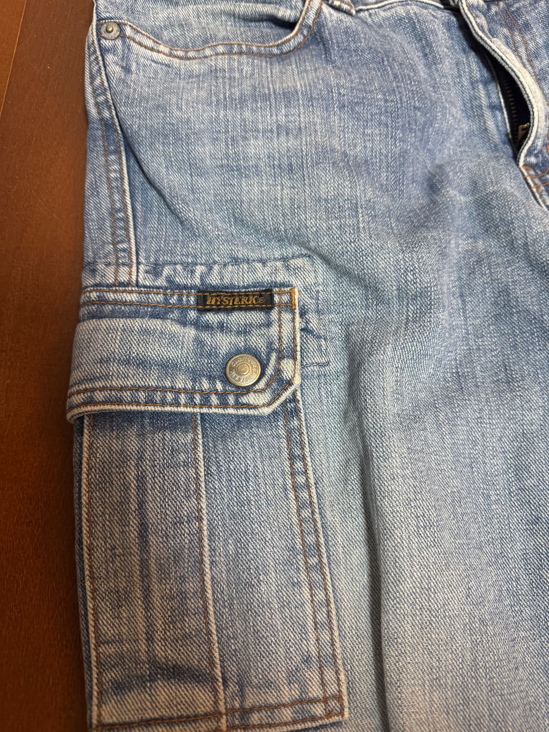 히스테릭글래머 플레어 카고 데님 팬츠 상품이미지3